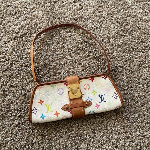 Takashi x Lius Vuitton White monogram multicolor prochette - Picture 1 of 5